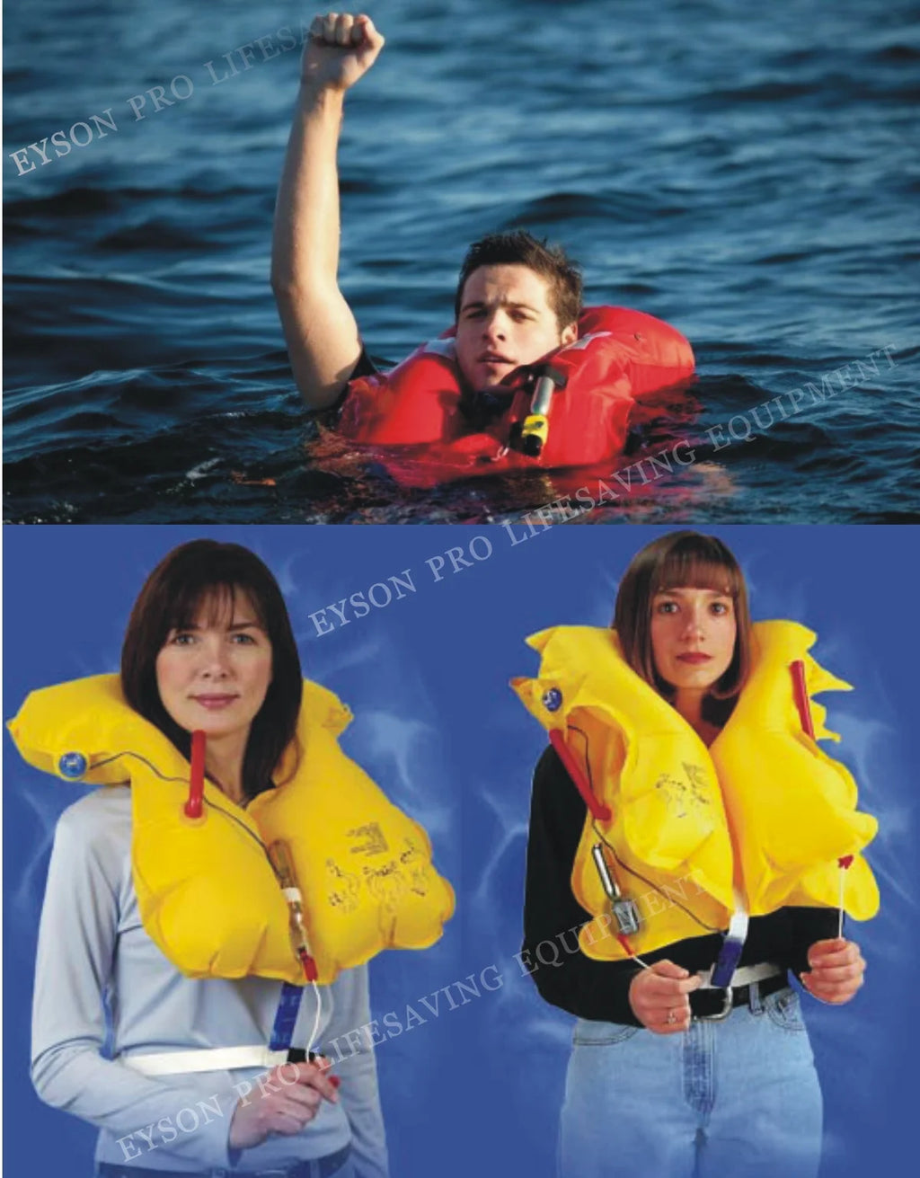 Manual Inflatable Life Jacket Life Vest PFD with Whistle Q90518
