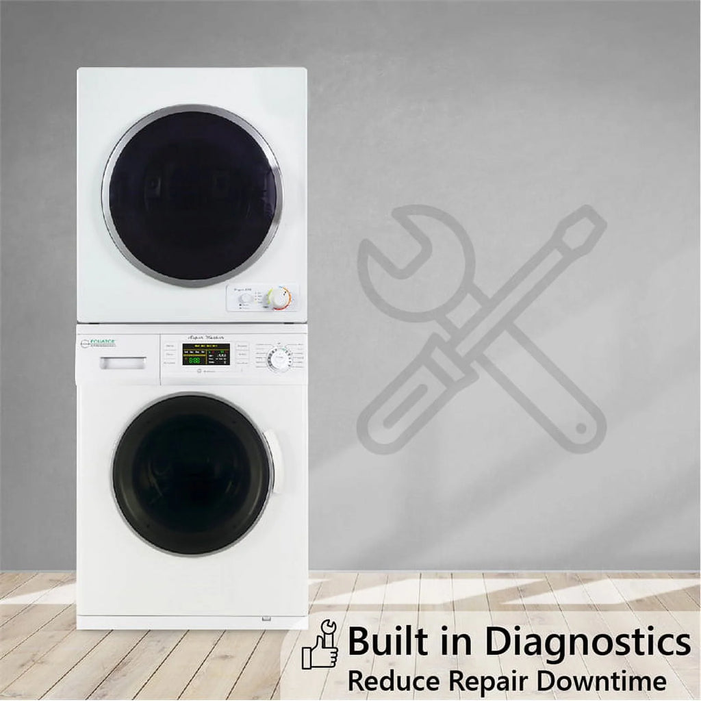 110V 18lbs Washer and Vented 3.5cf Dryer N8025