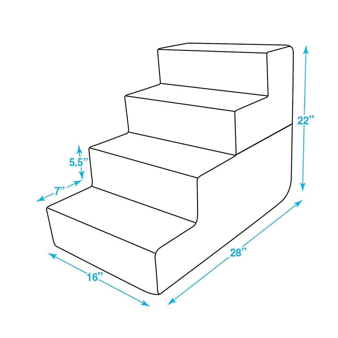 Foldable Pet Steps with CertiPUR-US Certified Foam V485