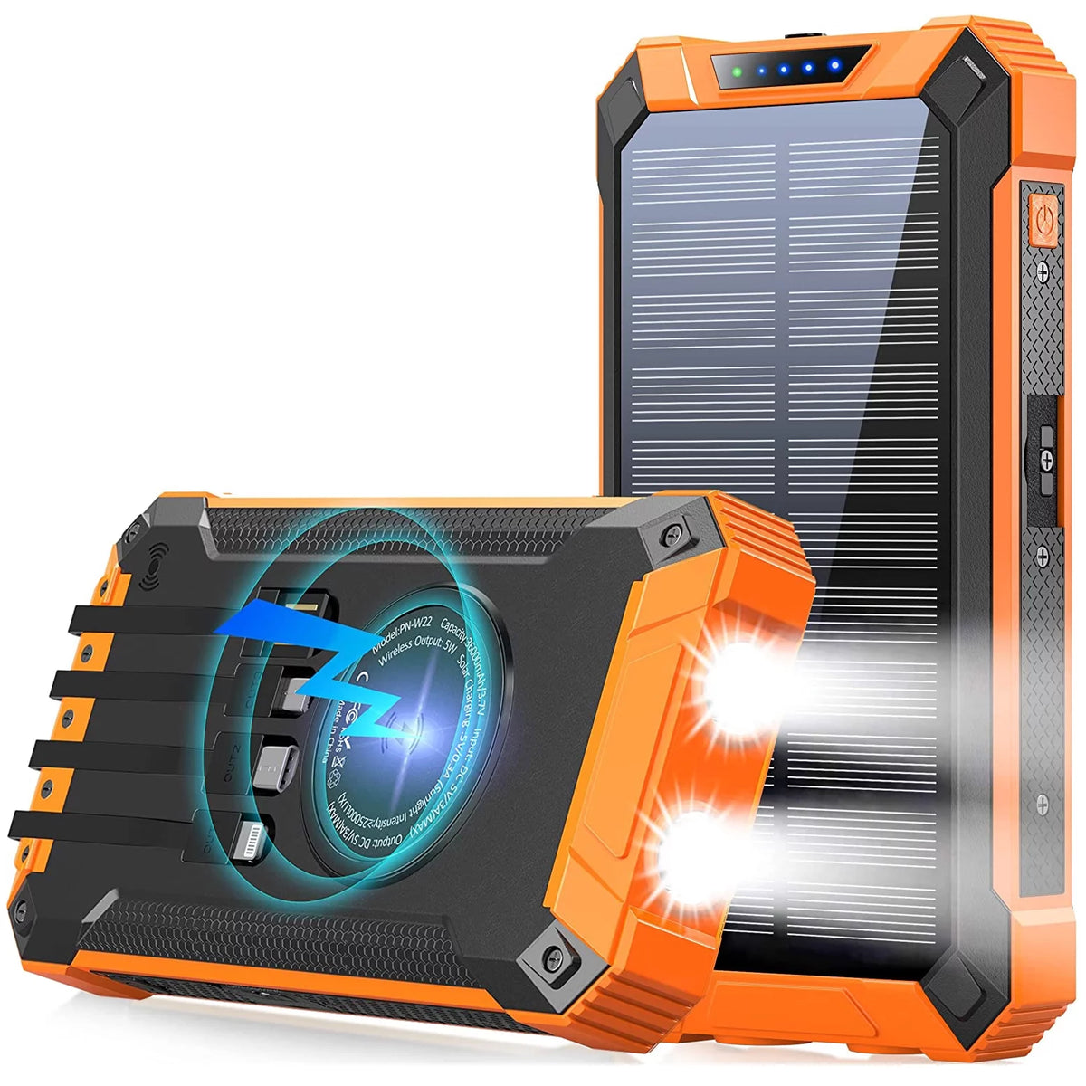 36000mAh Solar Power Bank Qi Wireless T22517