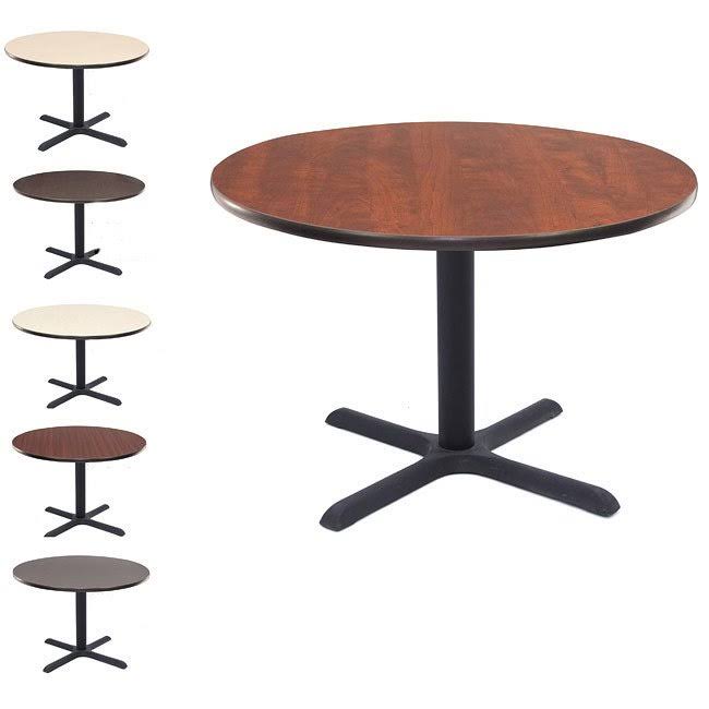 36x22 Round Breakroom Table Maple V953