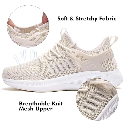 Women's Athletic Walking Shoes Lightweight Breathable Slip on Sneakers D632371