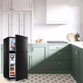 Black 3.2 Cu ft Two Door Mini Fridge with Freezer V56653