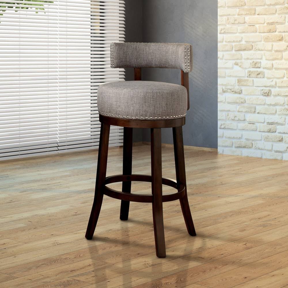 Beige Counter Height Swivel Barstool (Set of 2) V847153