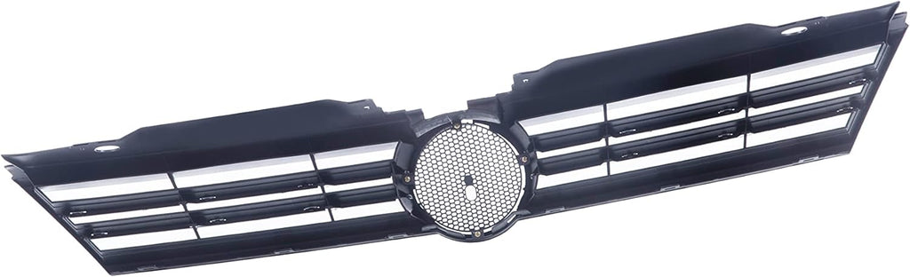 Front Grille Grill Assembly With Chrome Shell Molding With Black Insert Compatible With Volkswagen Jetta 2011 2012 2013 2014 Pack of 2 F512