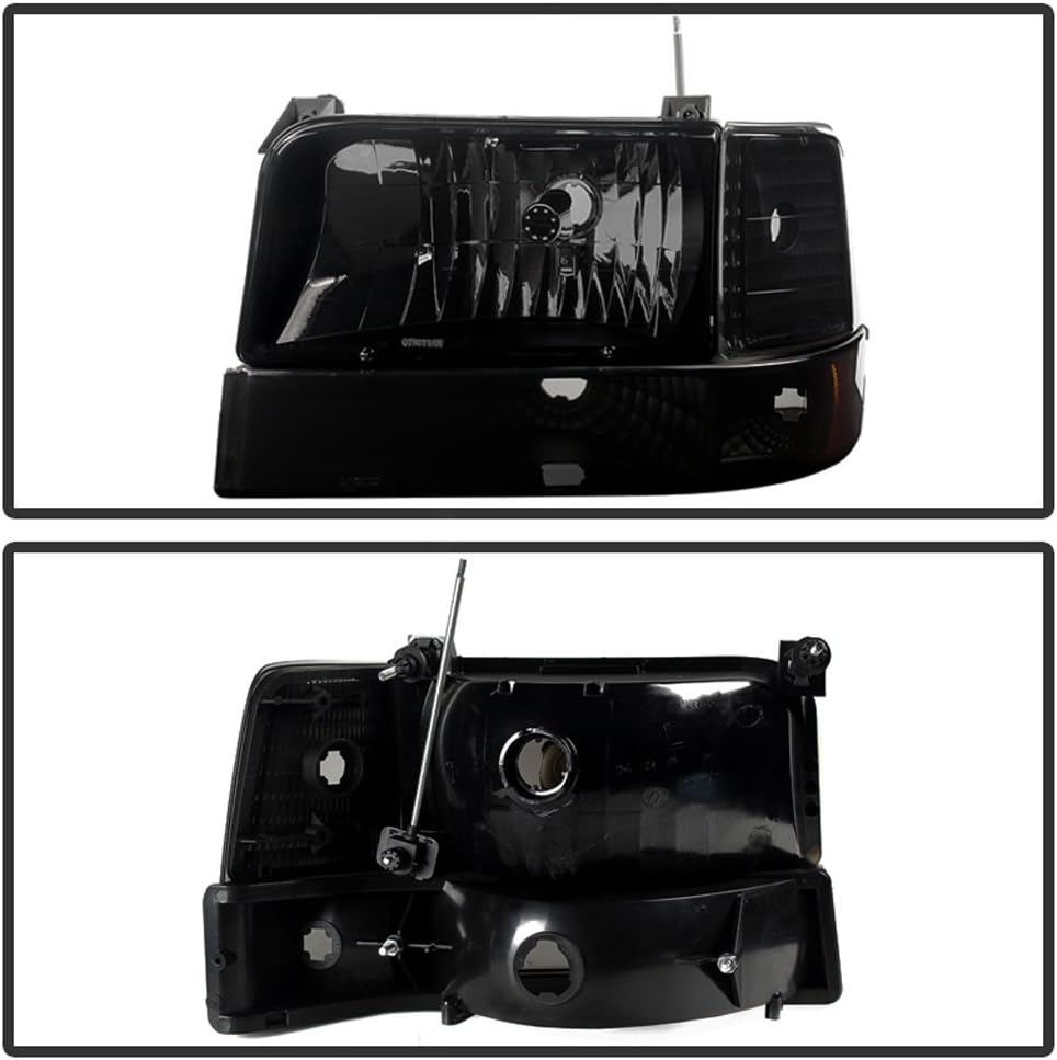 Black Smoked Headlights Bumper Corner Lamps E71169
