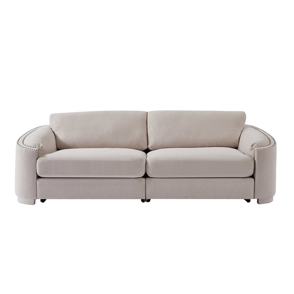 Beige 2 Seat Loveseat Sofa G57425