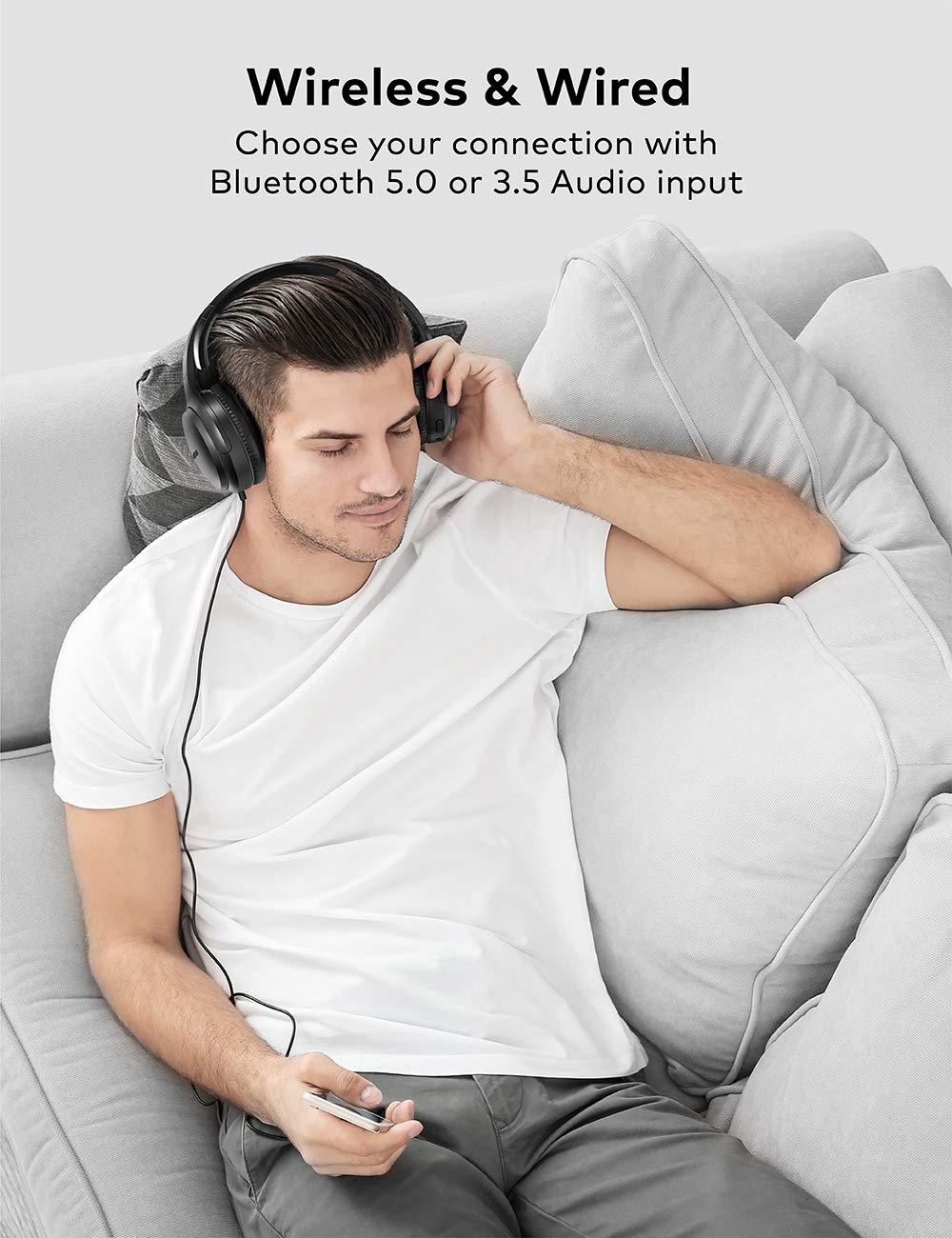 Bluetooth Wireless Active Noise Cancelling Headphones Q50933