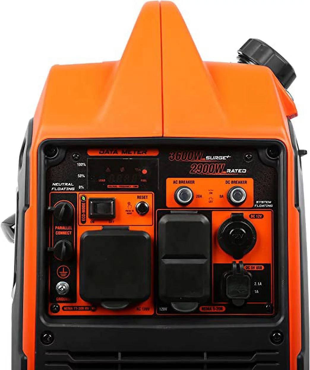 3600-Watt Portable Inverter Generator with Fuel Shut Off F13287