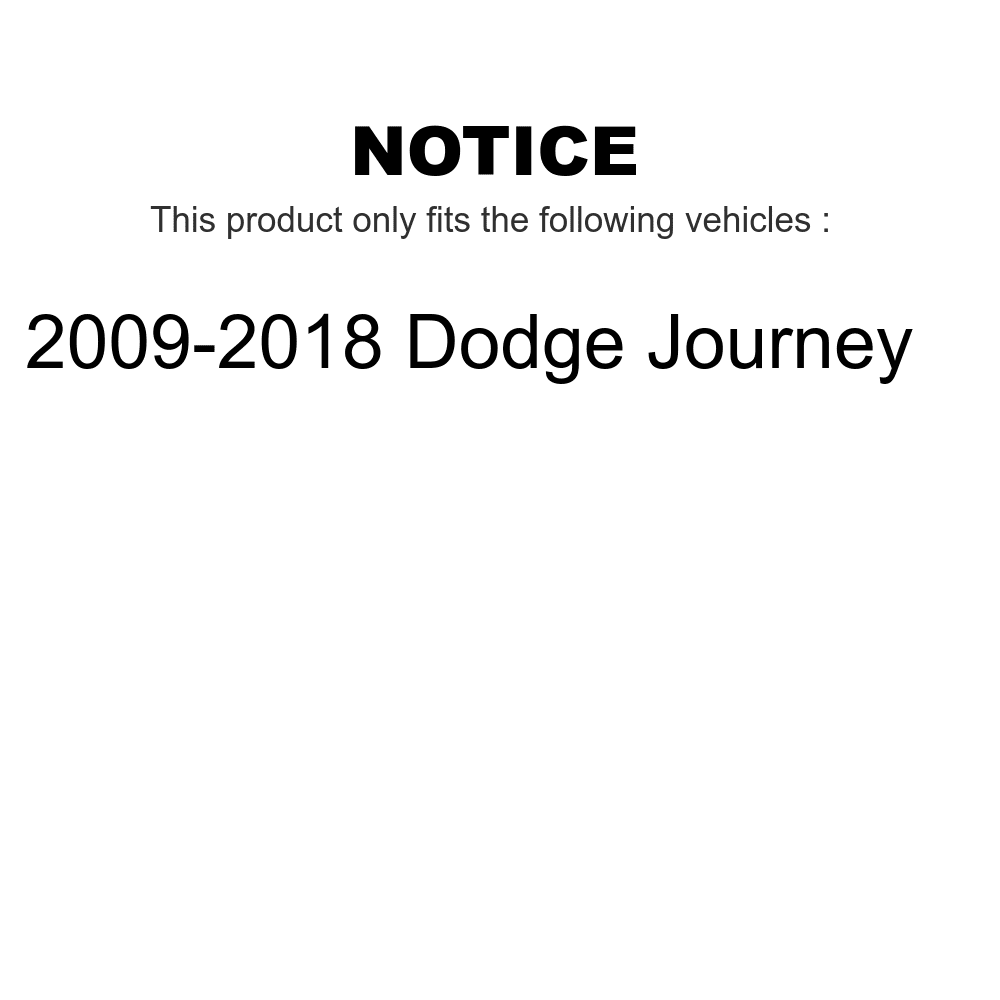 Front Suspension Shock Absorber And TOR Link Kit For 2009-2018 Dodge Journey B160315