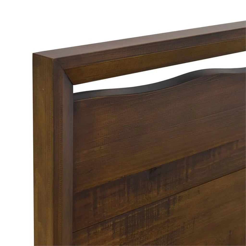 King Size Mocha Brown Wood Bedroom Set T228
