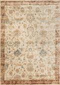Ant. Ivory Rust 9'6 x 9'6 Rug I281