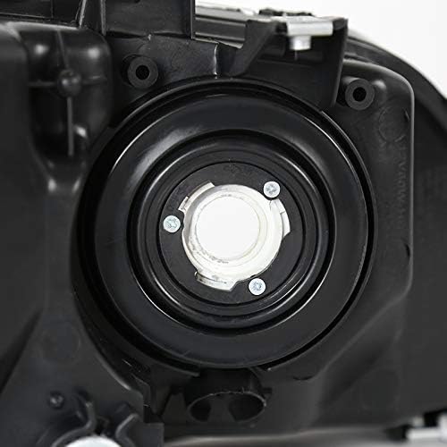 Black Headlights Lamps Pair X657
