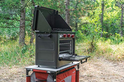 Stainless Steel Charcoal Gray Outdoor Camp Oven U998333