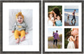 Set of 2 12x16 Black Wood Frame with White Mat A78685