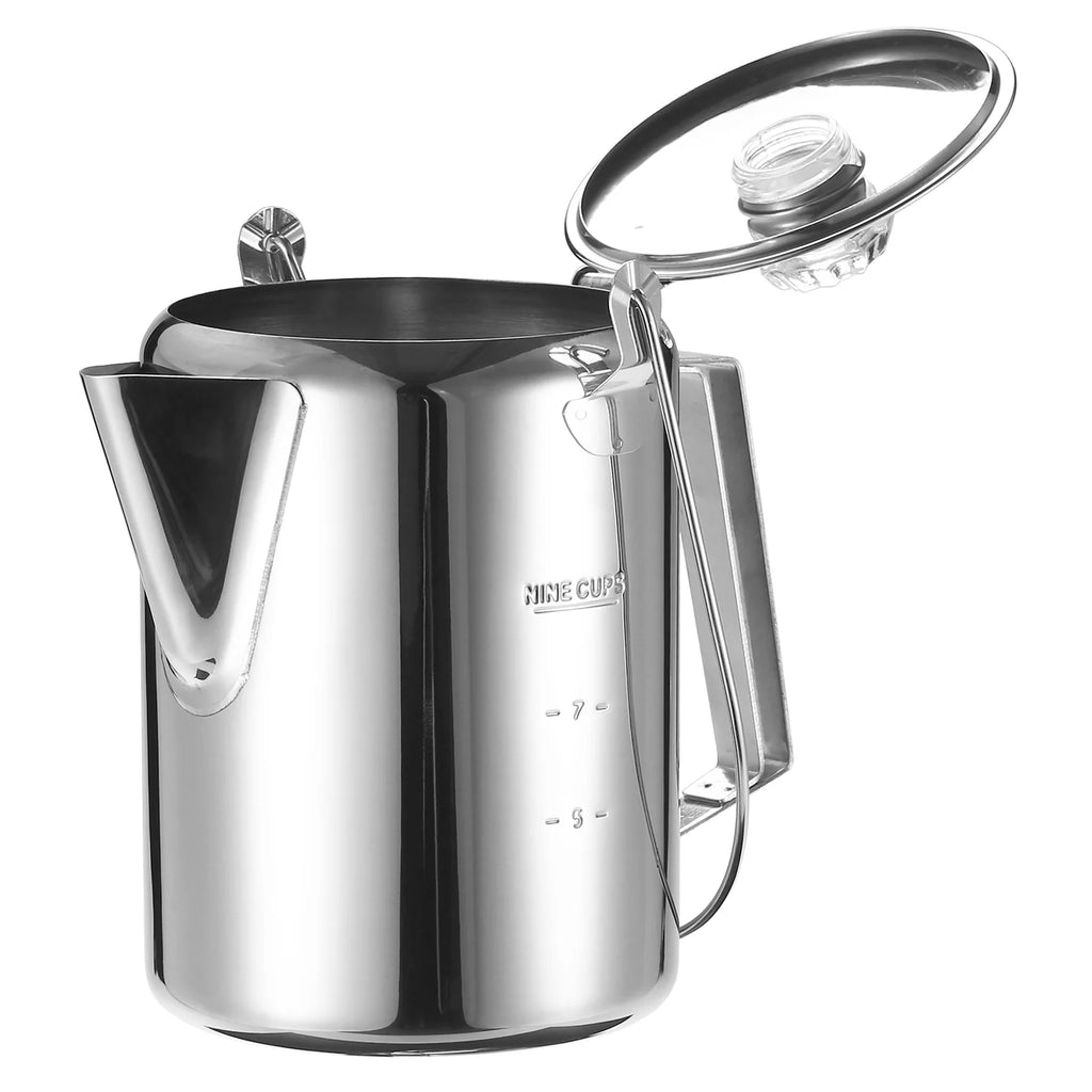 1.2L 9 Cup Stainless Steel Coffee Percolator U515