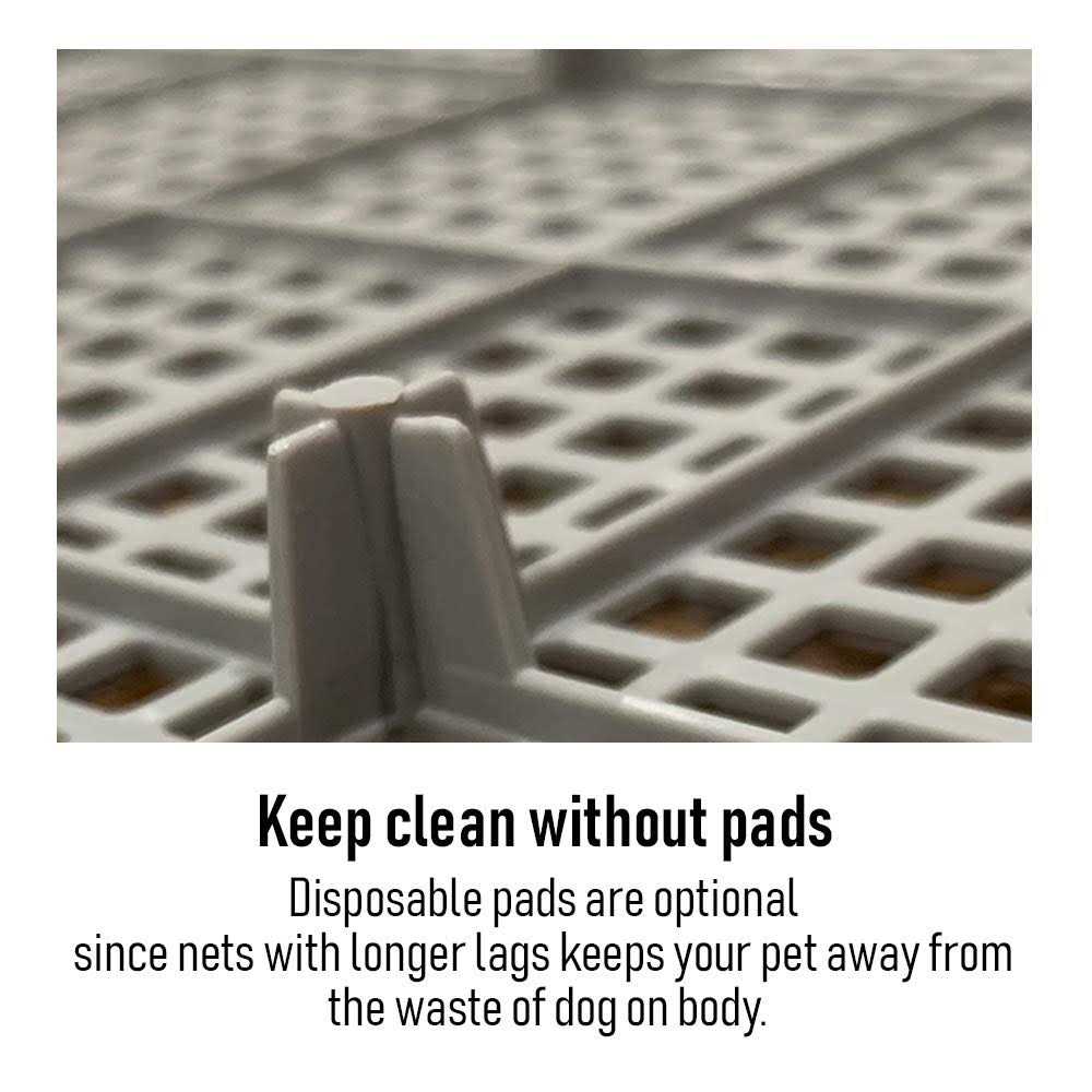 Indoor Dog Potty Tray with Protection Wall P1667