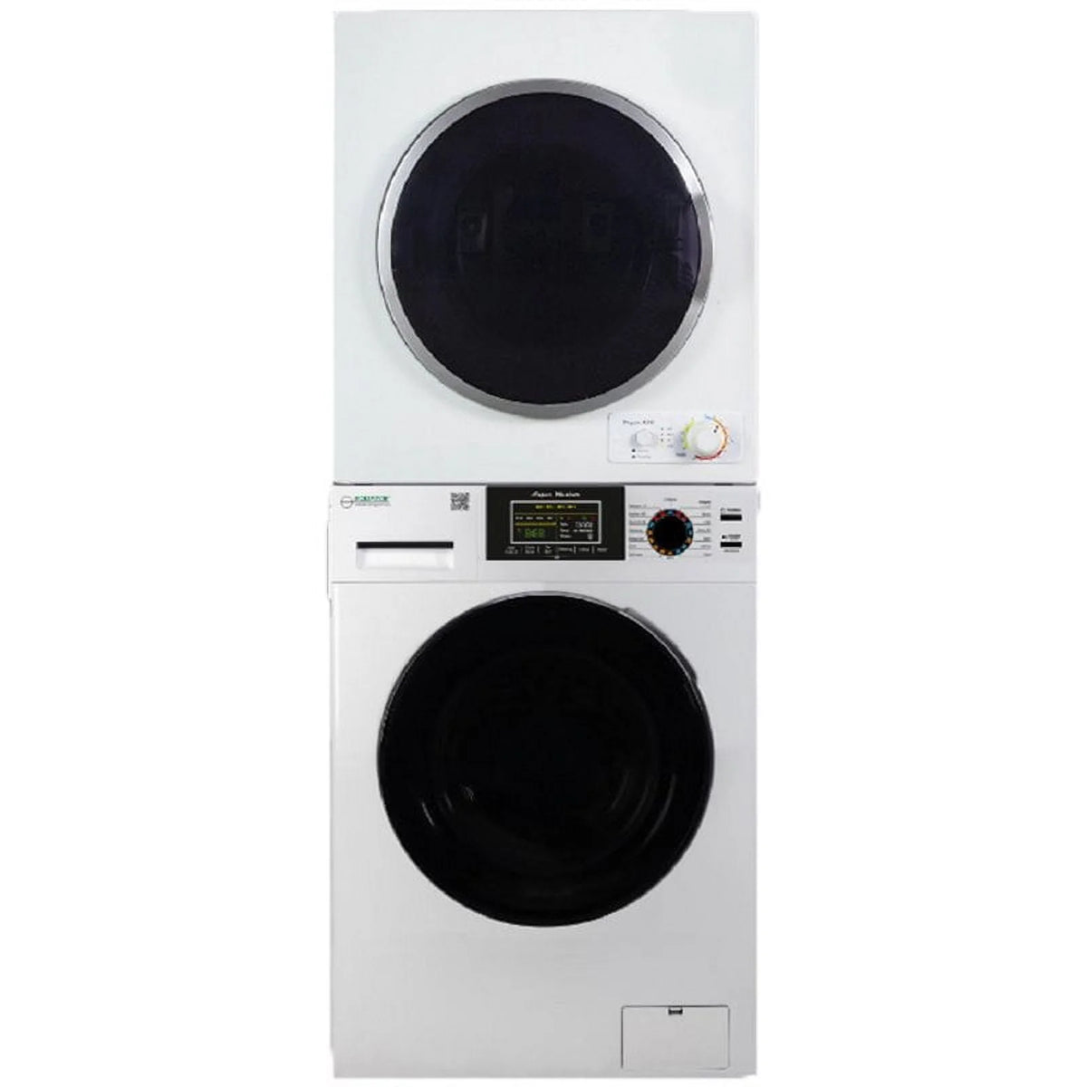 110V 18lbs Washer and Vented 3.5cf Dryer N8025