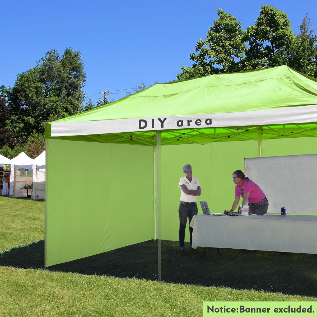 10x20Ft Pop up Canopy Top Kit with 4 Privacy Sidewalls F792