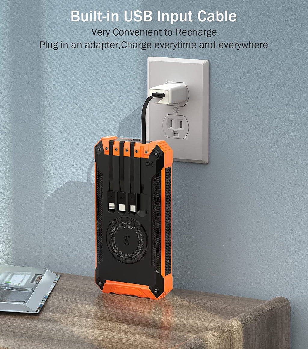 36000mAh Solar Power Bank Qi Wireless T22517