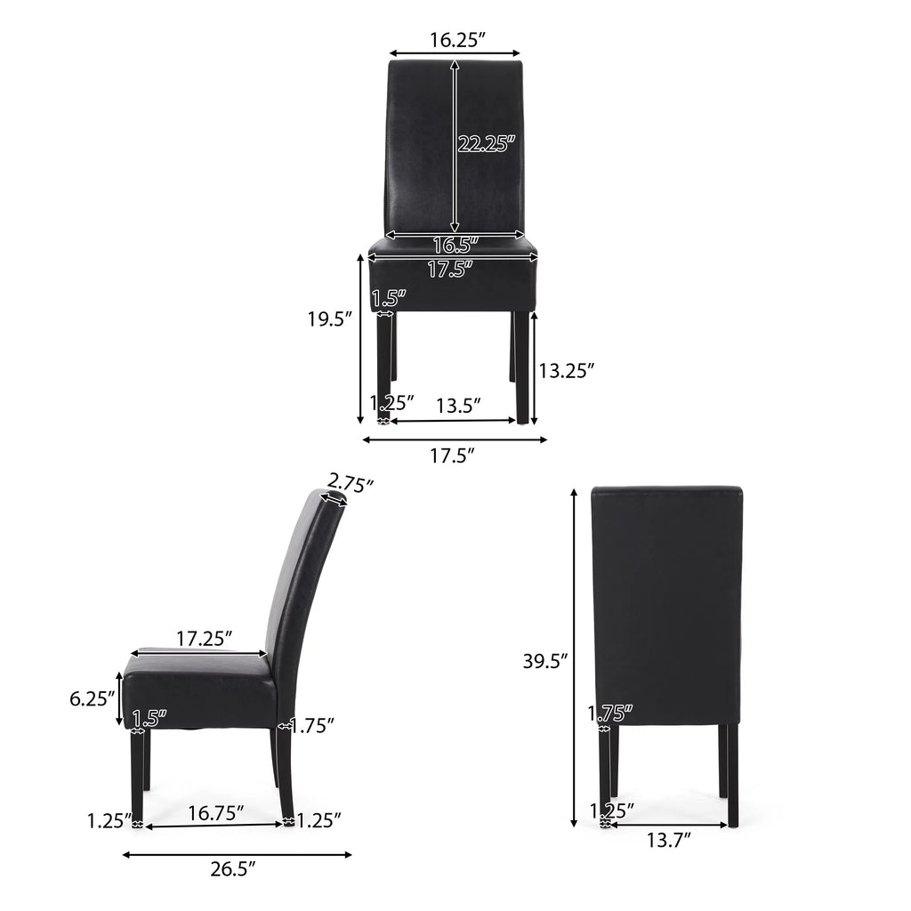 Faux Leather Dining Chairs Set of 2 L697189