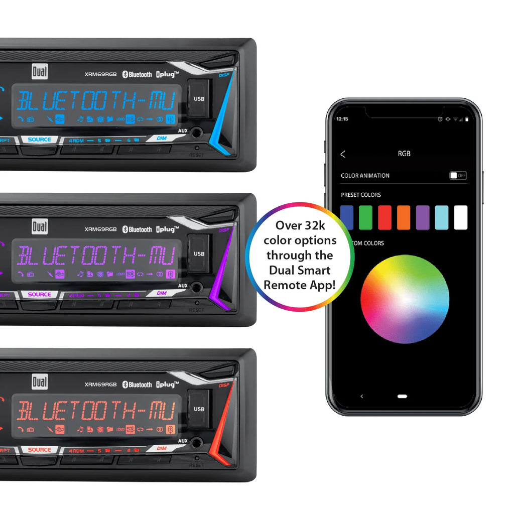 Single DIN Car Stereo Digital Media Receiver with Bluetooth B313