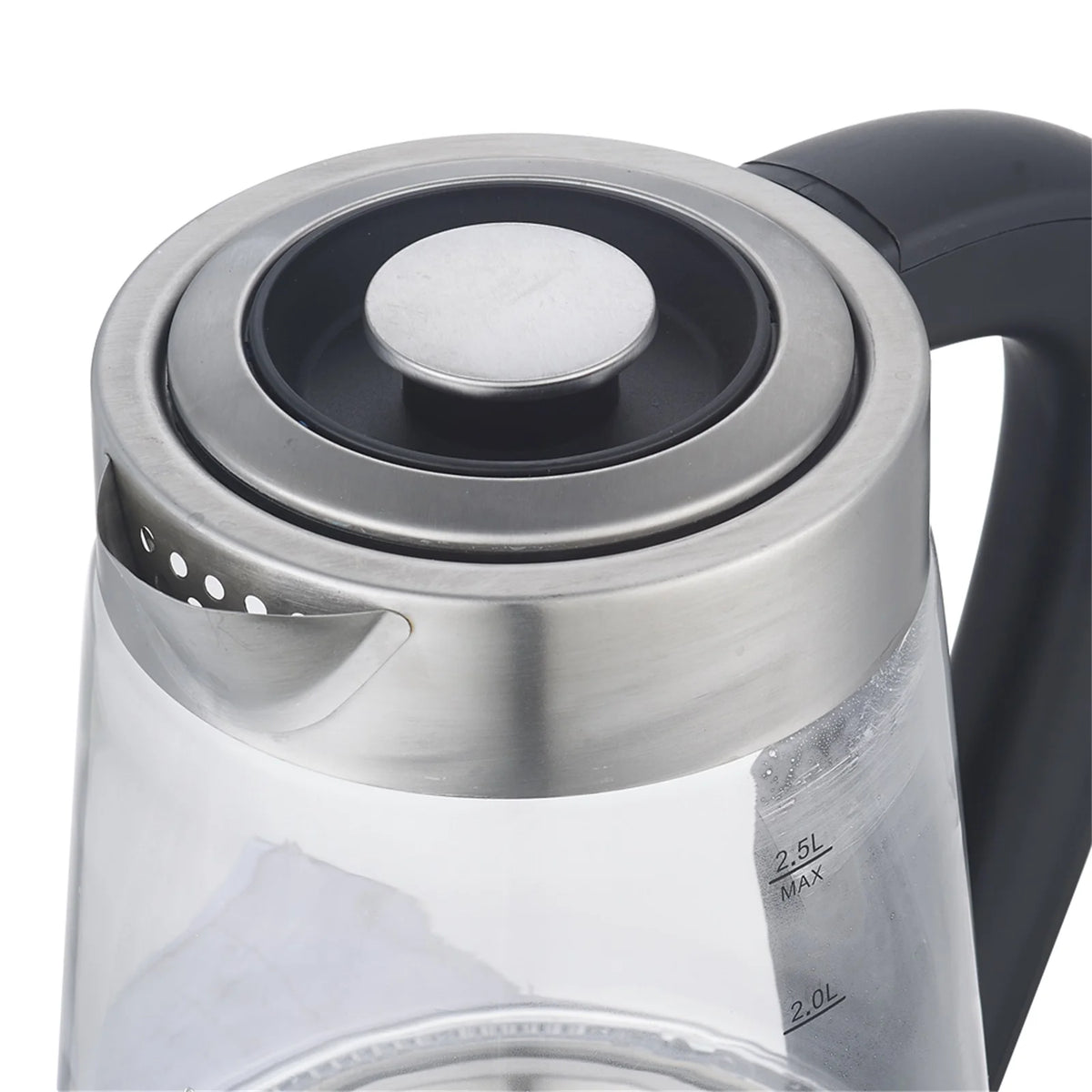 Black 2.5L Stainless Steel Electric Glass Kettle H3232