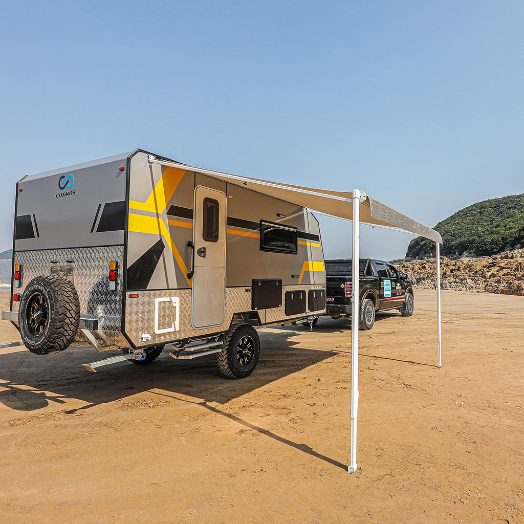 Gray Fade 13 x 8 Ft Retractable RV Trailer Awning T458999