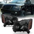 Black Smoked Headlights Set U130
