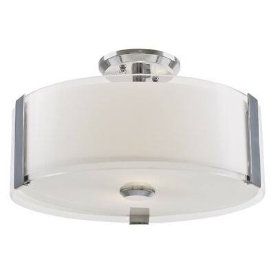 3-Light Semi Flush Mount Chrome K78675