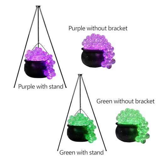 Black Plastic Cauldron Candy Bowl with Stand Y618