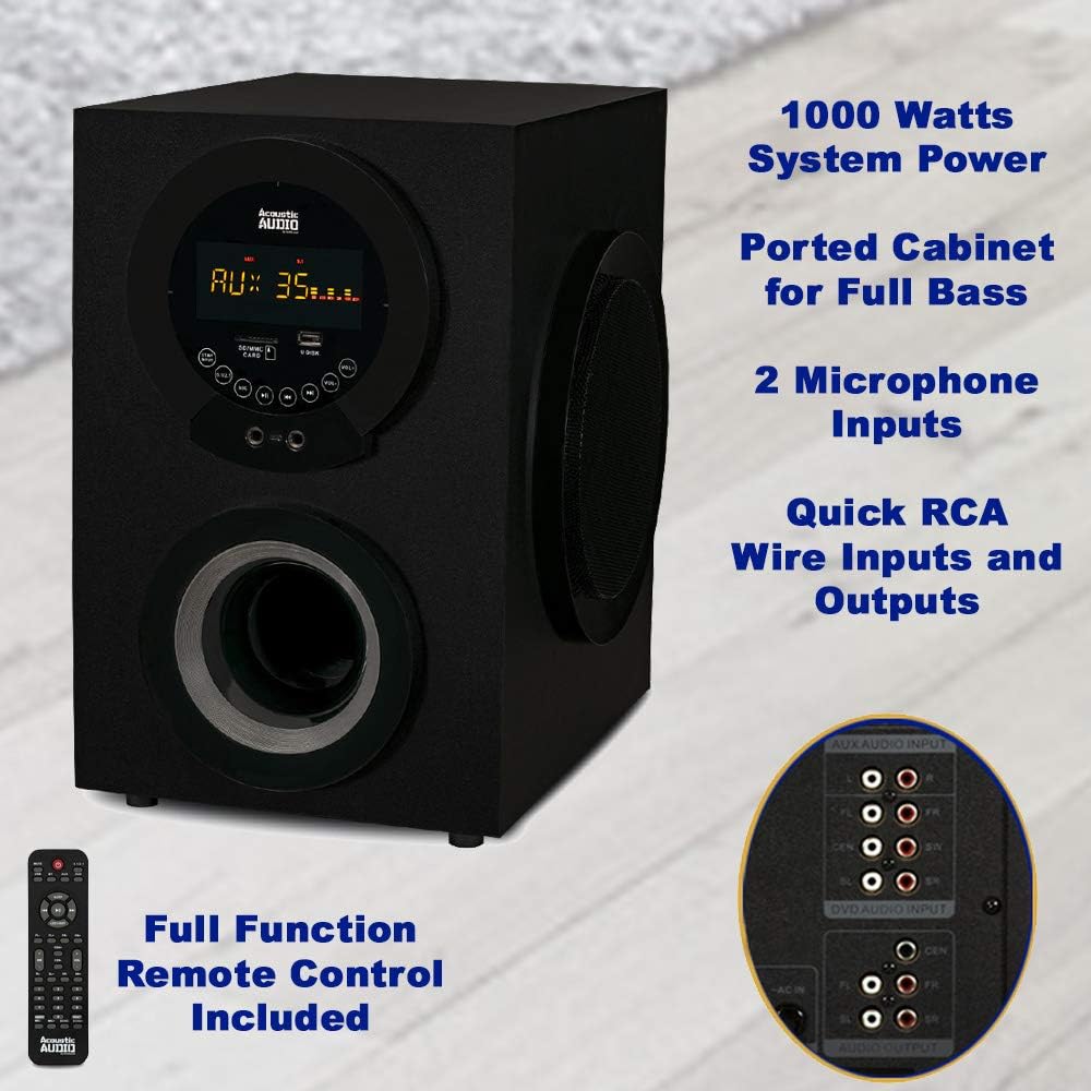 Tower 5.1 Bluetooth Speaker System W136