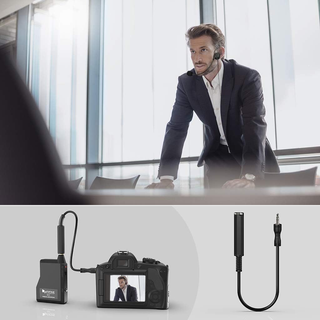 Wireless Microphone System with Headset and Lavalier Lapel Mics H617