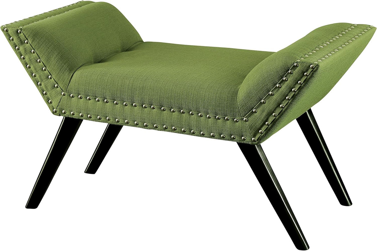 Yellow Fabric Accent Bench Z36633