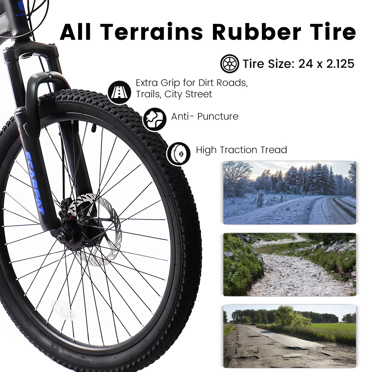 24 inch 21 Speeds High-Carbon Steel Mountain Bike C844