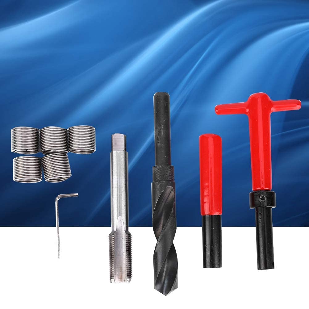 Thread Repair Kit, Metric M18x1.5mm Stainless Steel Insert Kit, Pack of 2 M6918