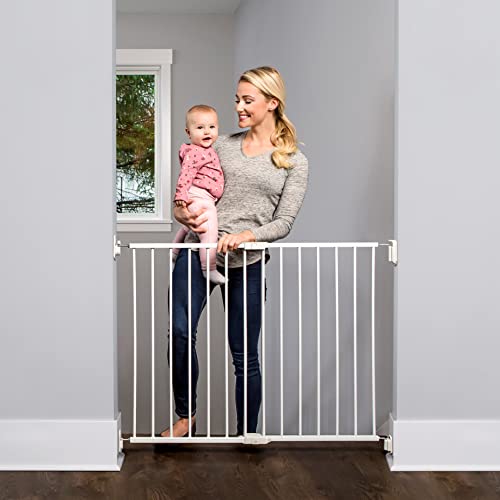 Extra Wide Retractable Baby Gate, White E60436