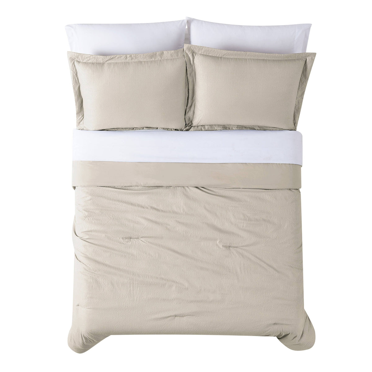 Khaki Full 7 Piece Bed in A Bag Q153