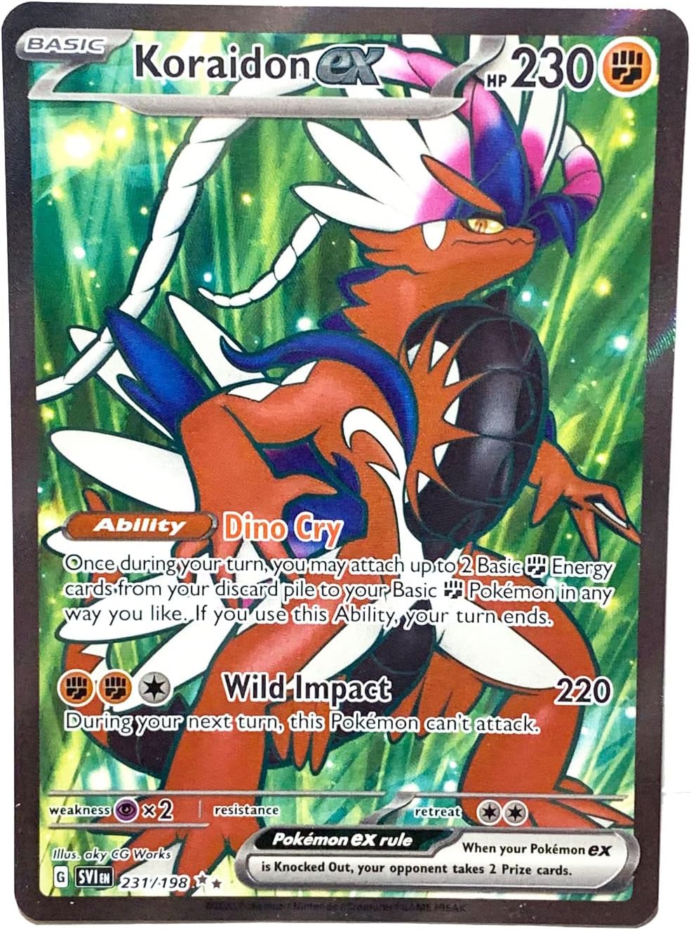 Koraidon ex Ultra Rare Holo Full Art A84749