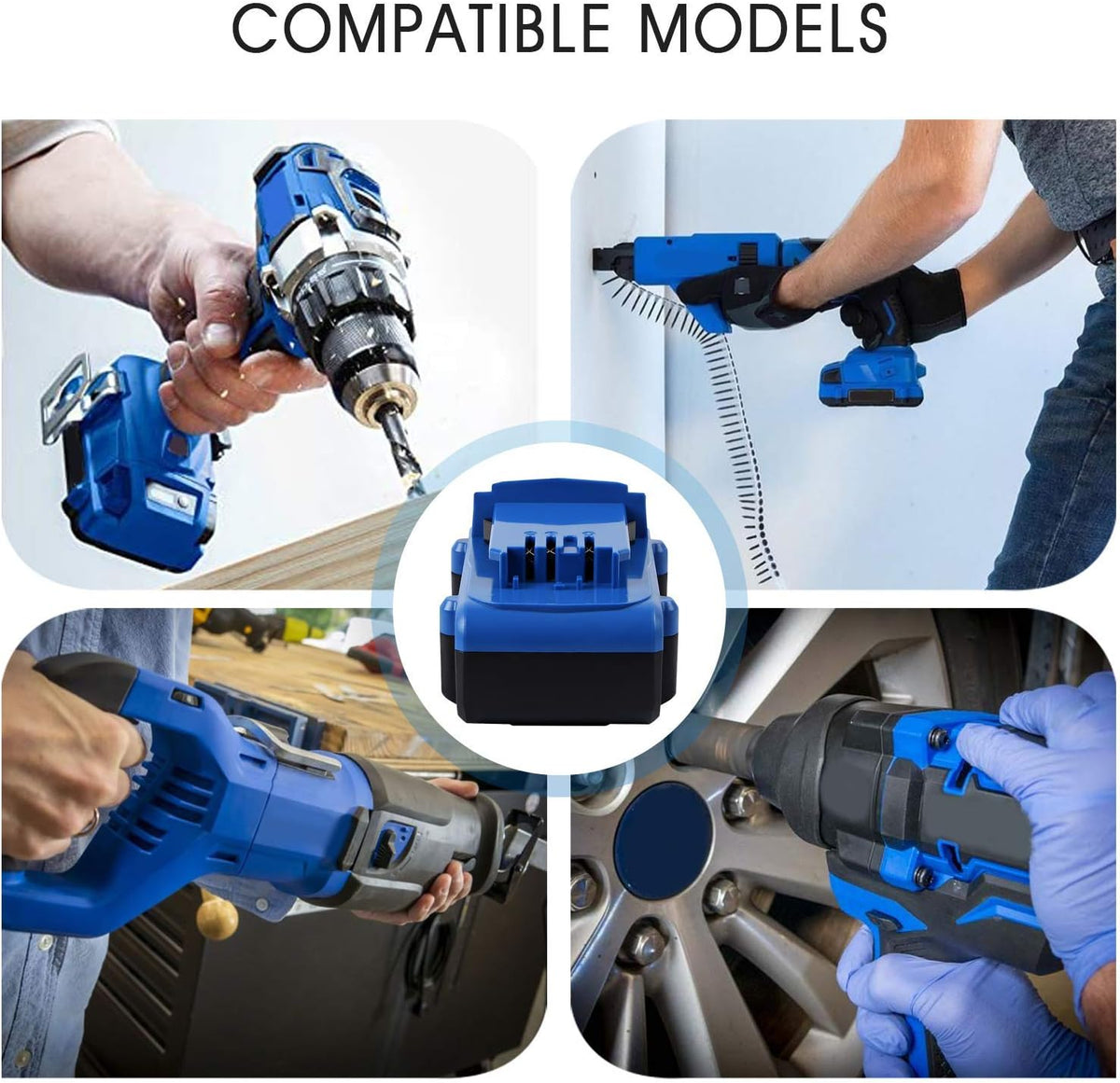 24V 5.0Ah Lithium Ion Cordless Tools Battery Pack of 2 U31217
