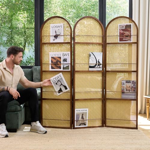Pine Wood 5.6 Ft 3 Panels Room Divider B244