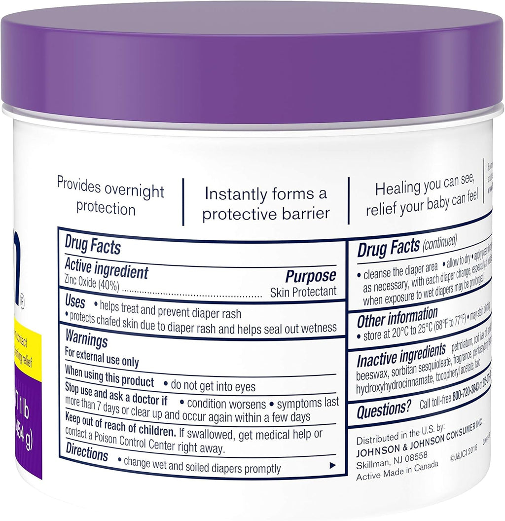 16 oz Maximum Strength Baby Diaper Rash Cream with 40% Zinc Oxide W331