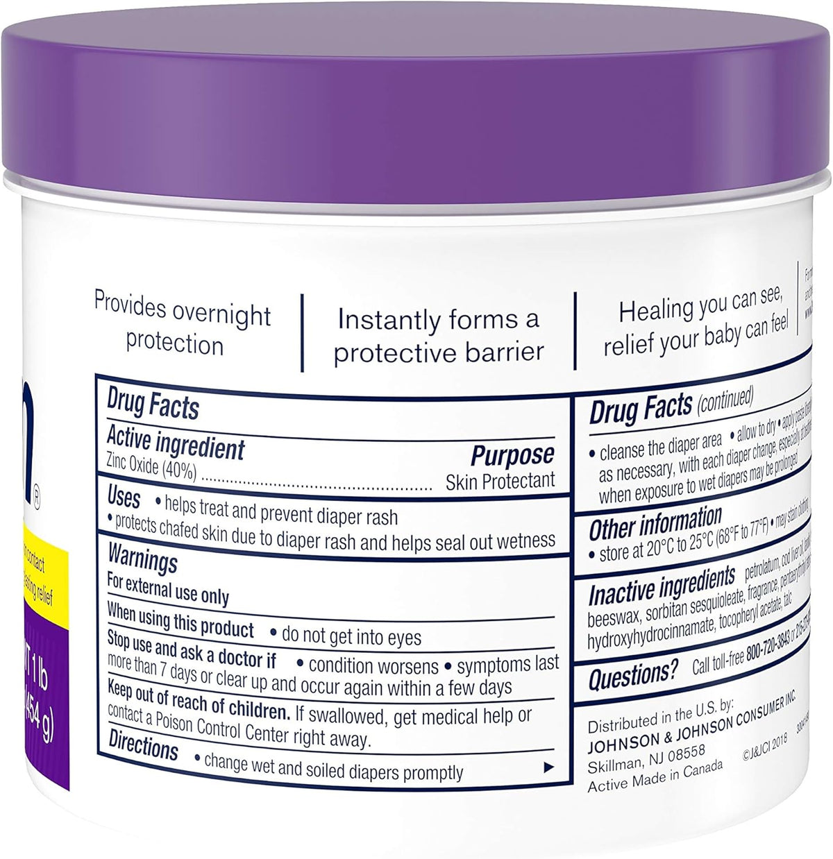 16 oz Maximum Strength Baby Diaper Rash Cream with 40% Zinc Oxide W331