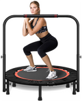 40 Fitness Mini Trampoline with Adjustable Handle B86369