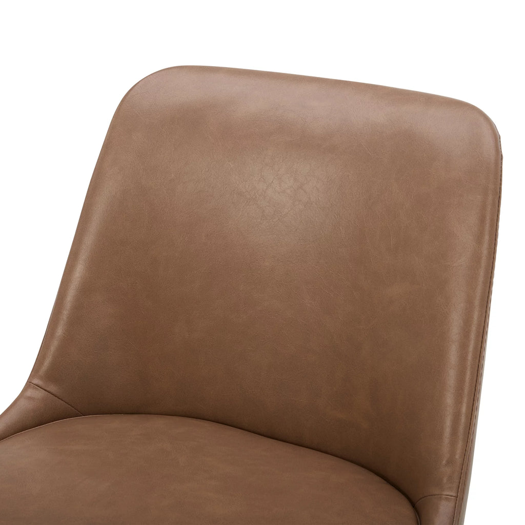 Faux Leather Upholstered Dining Chairs Set of 2 H55157