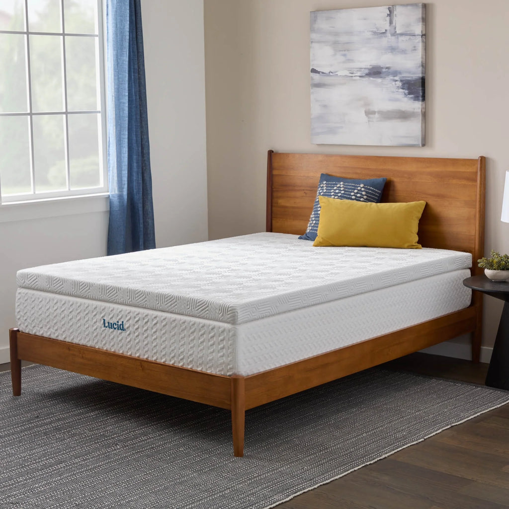 Queen Cooling Gel Memory Foam Mattress Topper with Cover R607491