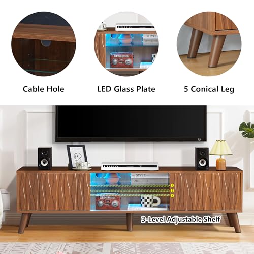 Black TV Stand and Coffee Table Set with Sliding Doors B278797