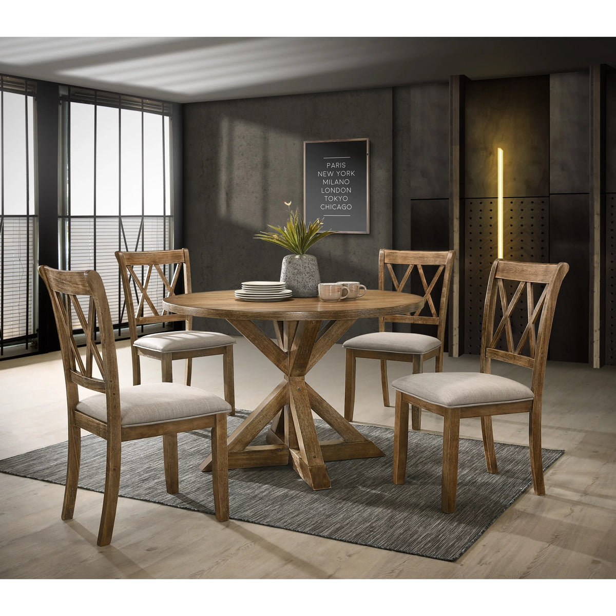 5-Piece Wood Dining Set Z24528