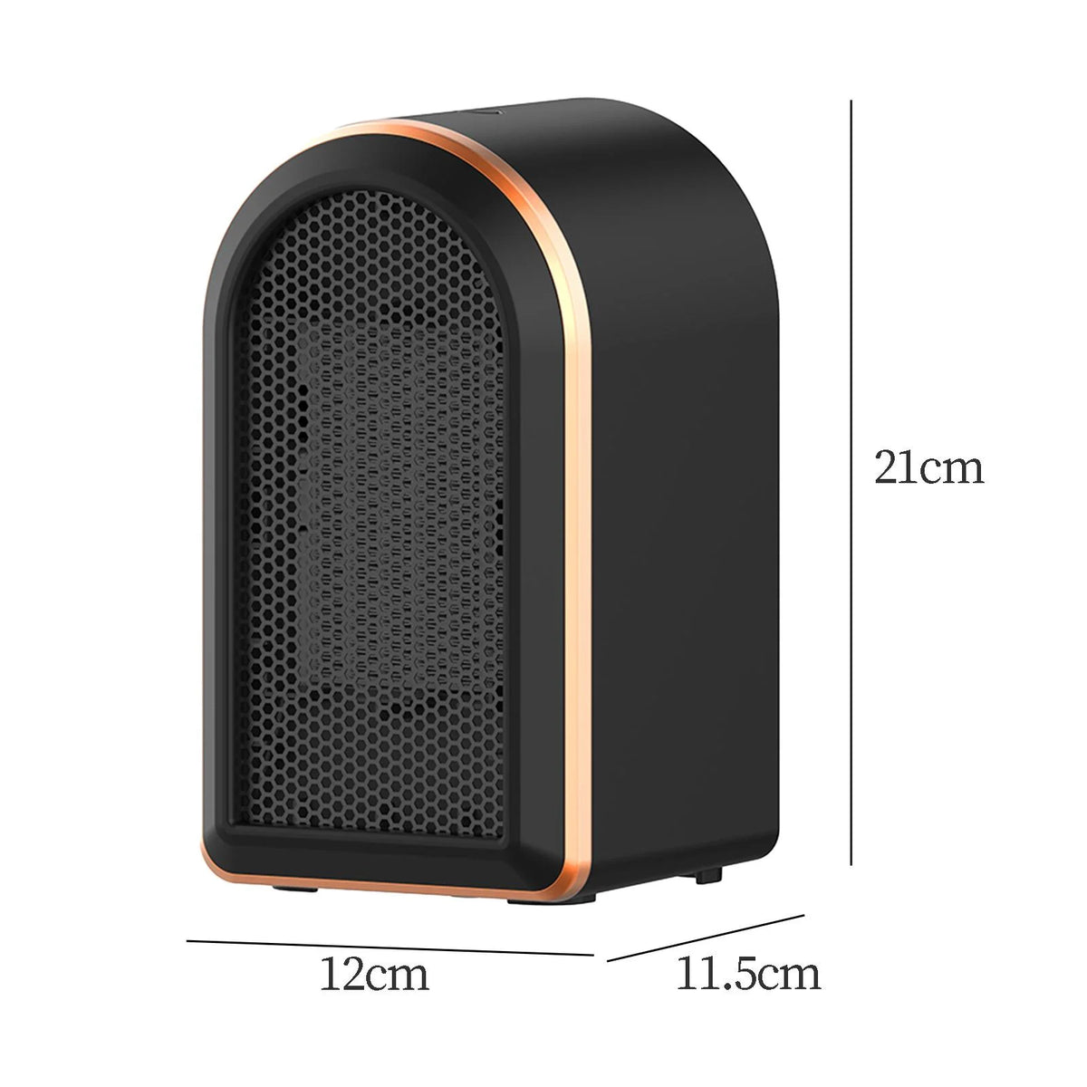 Black Mini Space Heater Fan G334