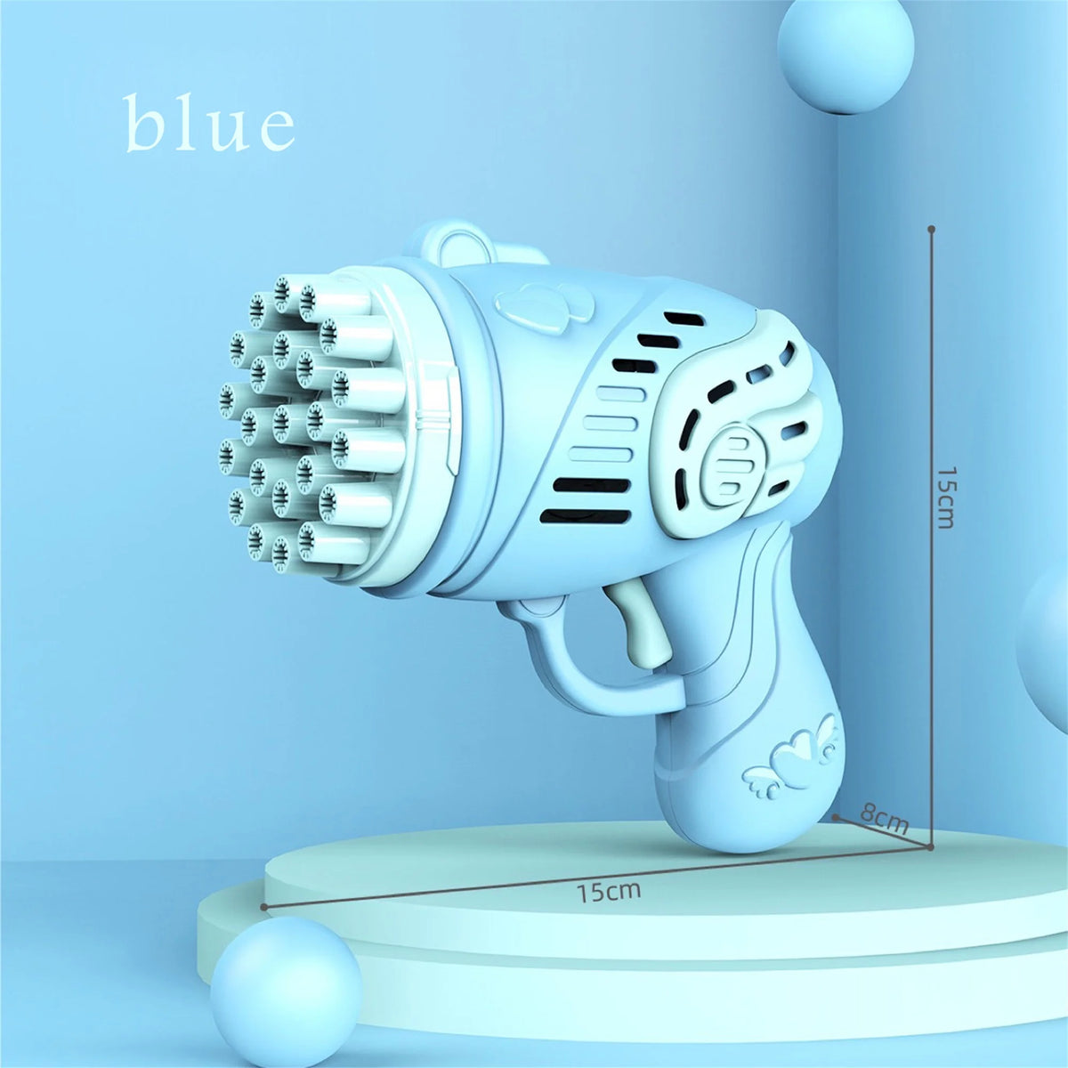 Bubble Gatling Gun 23 Holes Automatic Bubble Blower V19729